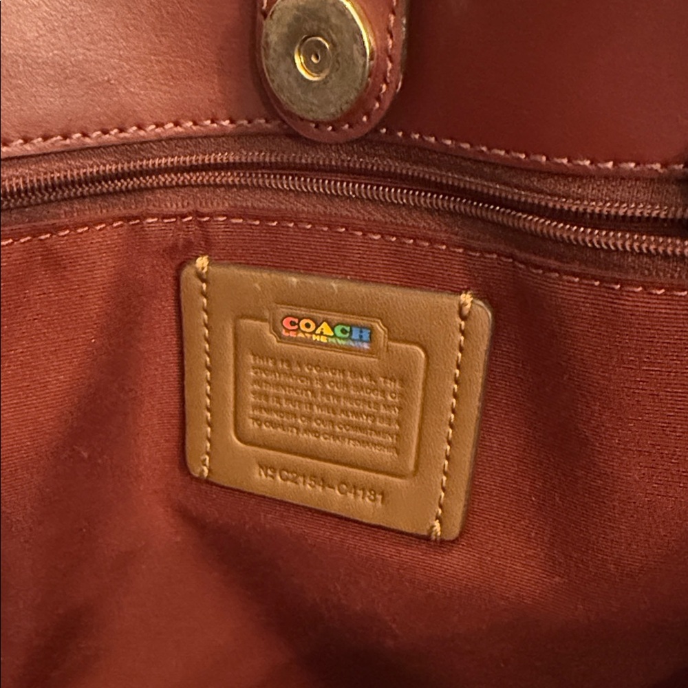 Coach Rainbow Signature Tote Bag - Picture 2 of 7
